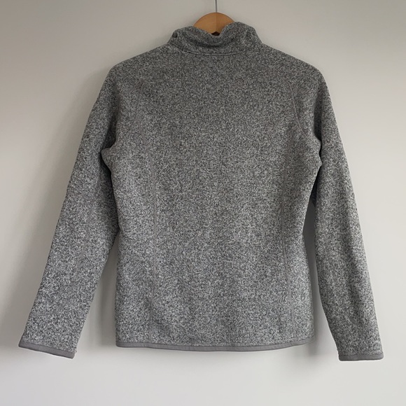 PATAGONIA GREY QUARTER-ZIP FLEECE, LIGHTLY USED - Picture 2 of 4